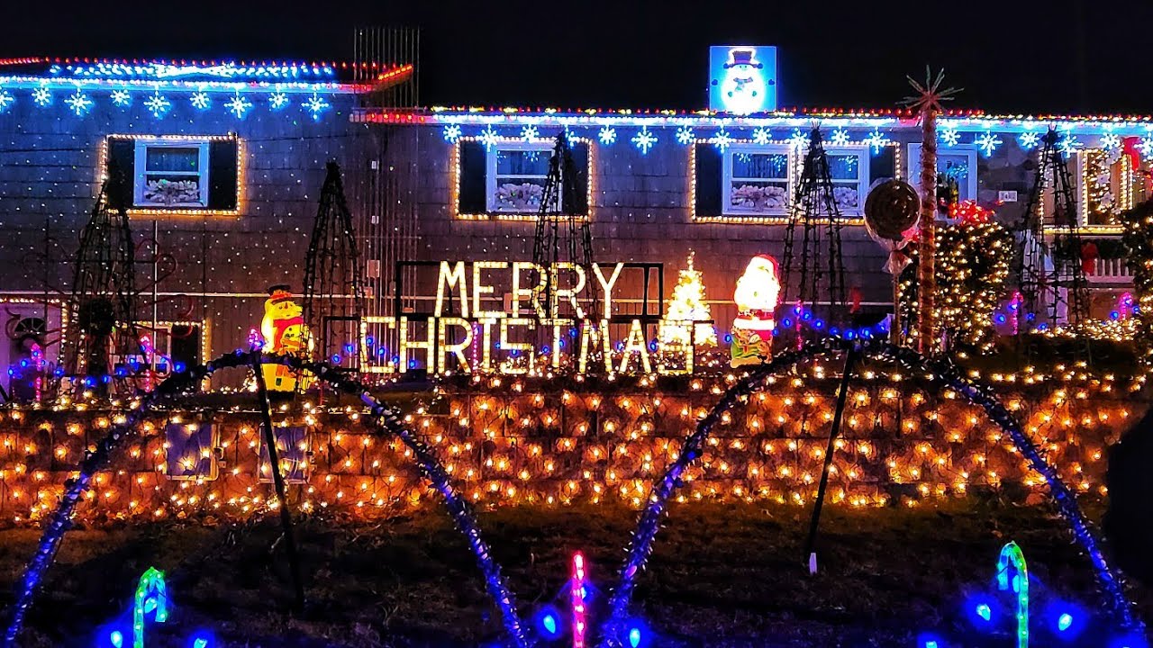 Fabrizio's Christmas Light Display, Brockton, PA YouTube