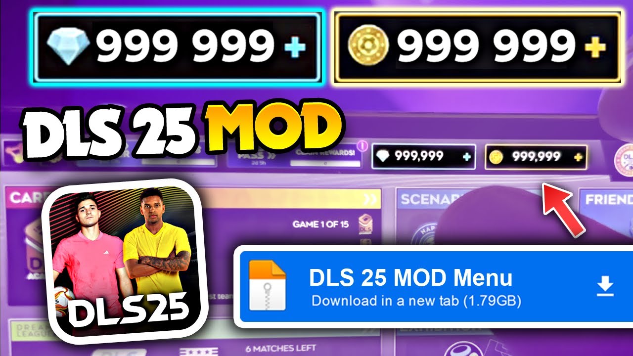 🔴 DLS 25 Hack/MOD 😮 GEMAS y MONEDAS ILIMITADAS en Dream League Soccer 2025 (Android/iOS)