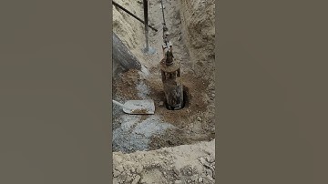 Rotary auger piling tool #diggingtool #deeppile