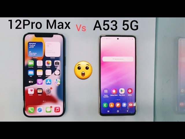 iPhone 12 Pro Max vs A53 5G - SPEED TEST | & Comparison 🔥 - YouTube