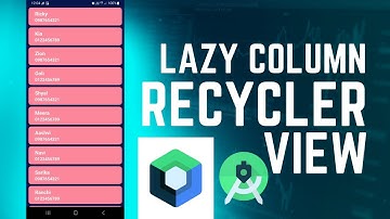 Recyclerview In Android Studio Jetpack Compose | Lazycolumn In Android Studio Jetpack Compose | #1