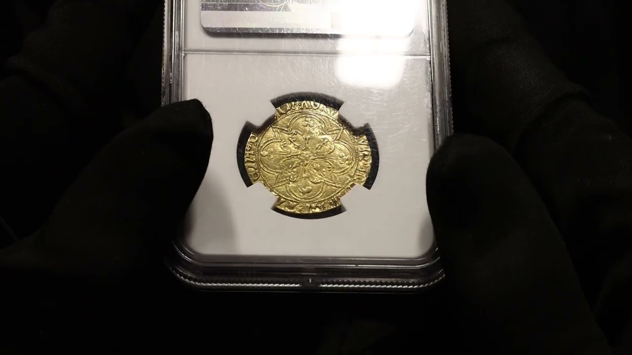 Lot 276 France Ecu'Or 1450 - 1457 (ND) NGC AU58