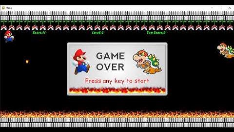 Mario Game - Project Source Code in Python