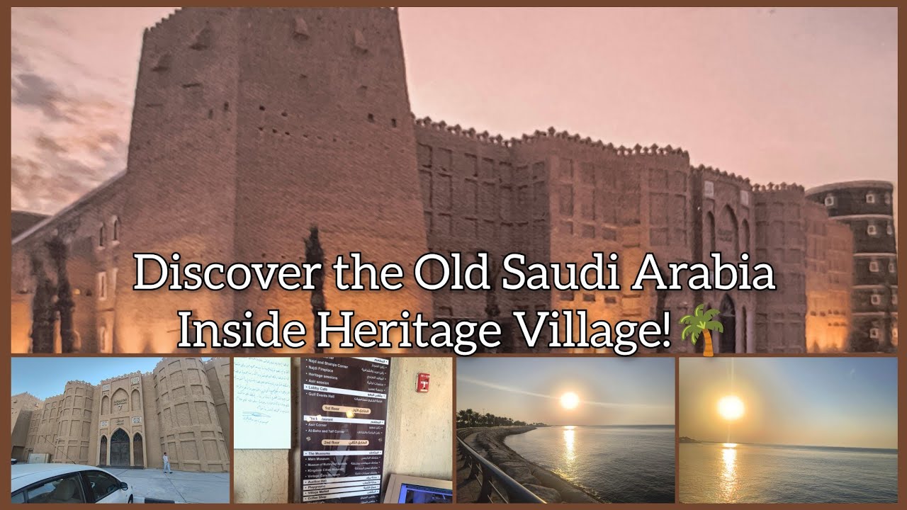 Exploring Saudi Arabia’s Heritage Village in Dammam 🇸🇦 | Crossing from Bahrain to Saudi!❤️✨