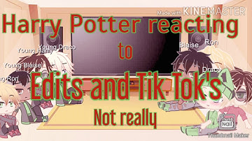 Harry Potter reacting to 99 seconds of Harry Potter|| Not video the reacting to