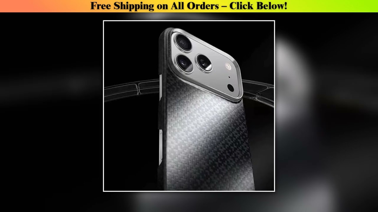 Benks Carbon Fibre Case For iPhone 17 Pro Max Kevlar Wireless Charging Back Cover Case for iPhone