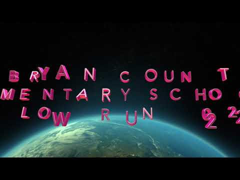 Bryan County Elementary School's Glow Run 2022