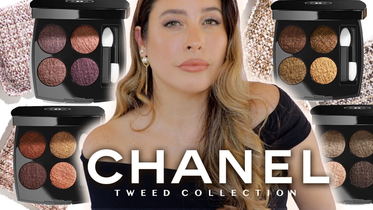 CHANEL TWEED EYESHADOW QUADS are AVAILABLE NOW! 🛍 Shopping Link in my Bio  ✨ I have spent the past week, playing with ALL of them and I…