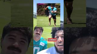 Dolphins players wear sandals at practice! #shorts #nfl #dolphins