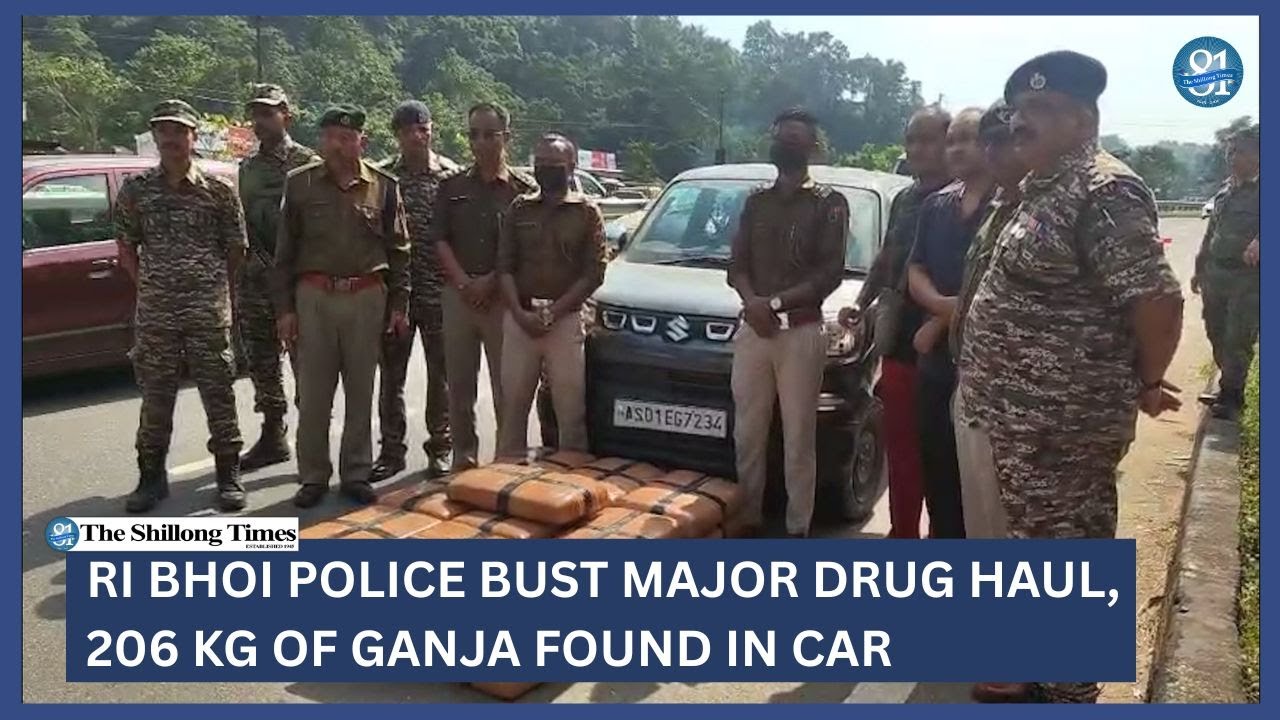 Ri Bhoi police bust major drug haul, 206 kg of ganja found in car