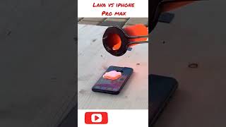 Experiment - Lava vs Iphone pro max #shorts