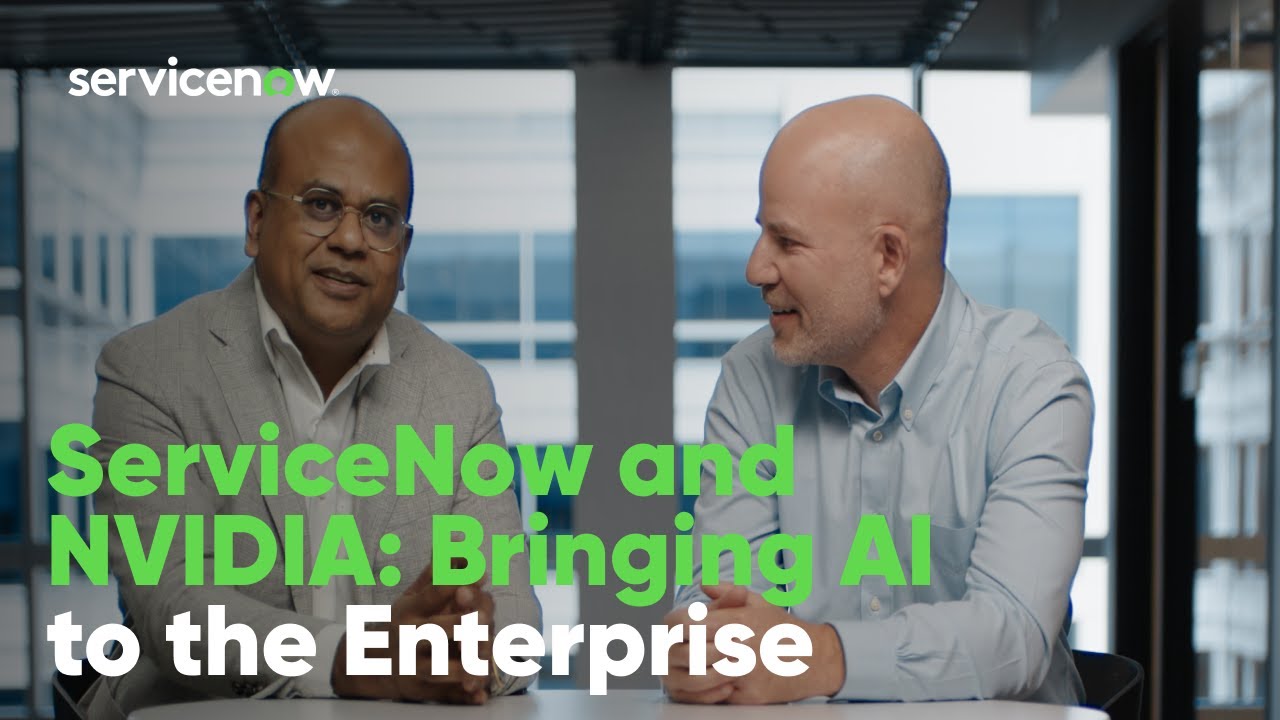 Servicenow Nvidia ServiceNow and NVIDIA: Partnering to Bring AI to the Enterprise - YouTube