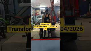 Day 8/1095 of body transformation challenge 🔥💪😎|| #youtubeshorts #viral #shortvideo #gymmotivation