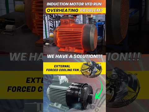 How External Forced Cooling Fan Reduces Induction Motor Overheating #shorts #industrialmotor #test