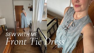 Front Tie Dress Tutorial | Beginner Sewing Project | Syd Tie Dress Sew Along