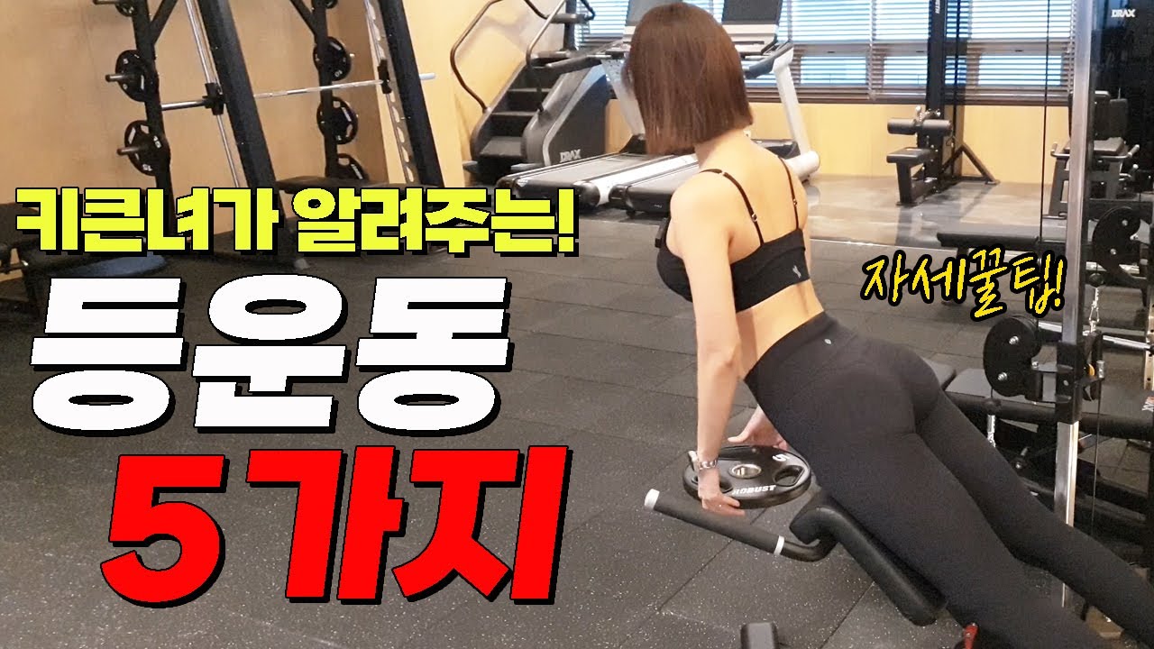 [키큰녀PT] 헬스장에서 허리,등운동 뭐할지 모르겠어요?? 이 영상보면서 1시간따라오세요❤️  자세꿀팁 대방출!👍 (feat.바디센서리)