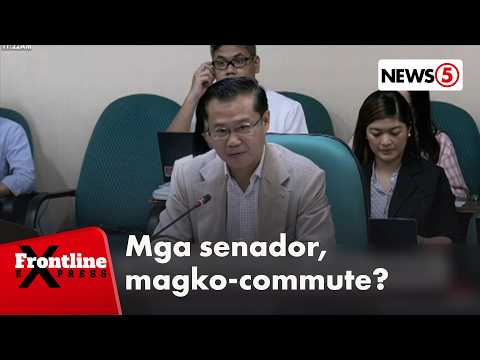 SP Gatchalian, hinikayat ang mga senador na mag-commute | Frontline Express
