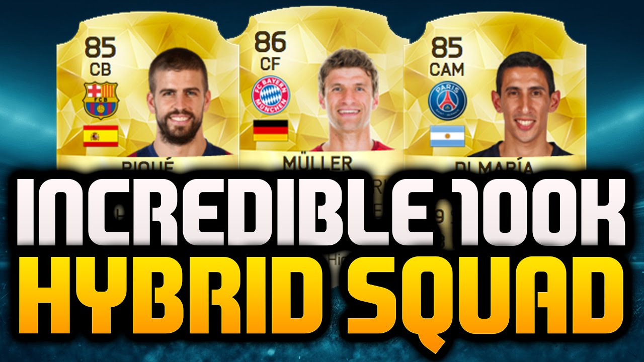 FIFA 16- INCREDIBLE NLW 100K HYRBID SQUAD BUILDER!!!
