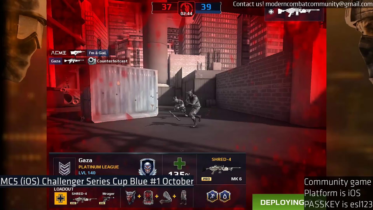 MC5 (iOS) Challenger Series Cup Blue #1 October