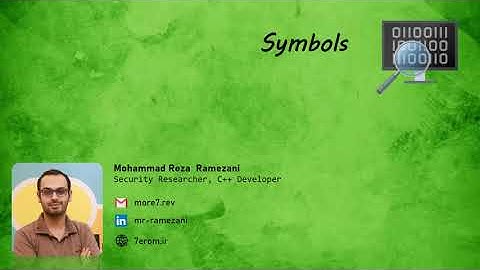 windbg in usermode - Chapter 03: Symbols