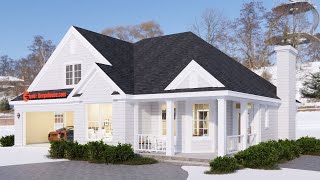 Small House Design Ideas (3 bedrooms 2 bathrooms ) Simple house with garage