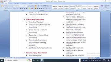 SELENIUM with JAVA by Mr. Ravi Kanth Lella Sir