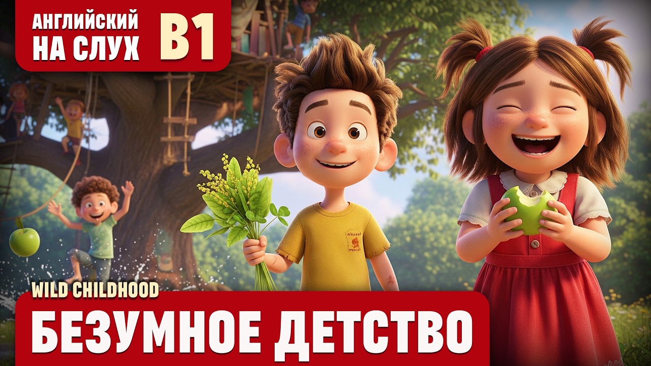 Безумное детство. Весёлый рассказ (уровень B1). Английский на слух.