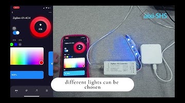 aixi-SHS Tuya ZigBee RGBCW LED Controller 5 in 1 RGBCCT LED Dimmer Color Controller