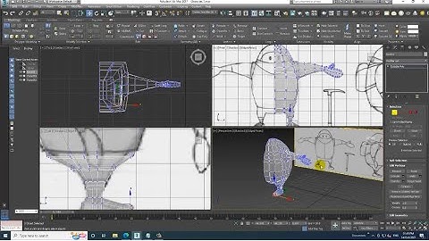3DsMax Tutorials, Learn 3D Modeling a Cartoon Character from Scratch in 3Dsmax ( Part 2)