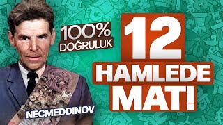 SİYASİ SEBEPLE BÜYÜKUSTA YAPILMAYAN Tatar Oyuncu %100 DOĞRULUKLA OYNADI ve 12 HAMLEDE MATI BULDU!