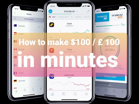How To Make £100/ $100 In Minutes ( Trading 212 App )
