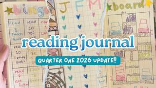 reading journal update january-march 📓🎀✨ Hobonichi Weeks