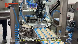Commercial fully automatic shrimp dumpling machine