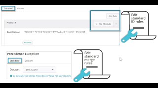 Editing standard reconciliation rules