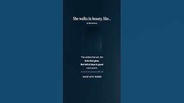 Thumbnail of She walks in beauty (Jazz)  © Lyric by Lord Byron