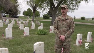 Memorial Day preparations underway at Highland Cemetery