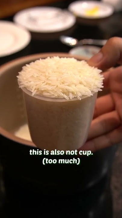 How to Cook Rice using the Asian Finger Trick #shorts