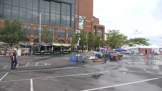 Storm causes damage to Gen Con vendors' booths outside Lucas Oil Stadium