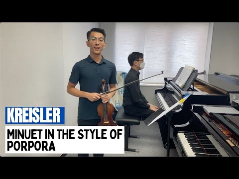 75th HKSMF Violin G5 Kreisler Minuet in the style of Porpora by Jonathan Law & Stephen Fung