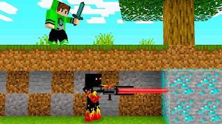 MINERADOR LASER vs CAÇADOR no Minecraft
