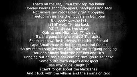 The Game - The Documentary 2.5 - Up On The Wall feat Problem, Ty Dolla Sign & YG With Lyrics