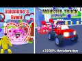 Valentine's Event World | Lovely Blimp Dragon Pet - Monster Truck & Car Training Roblox #5