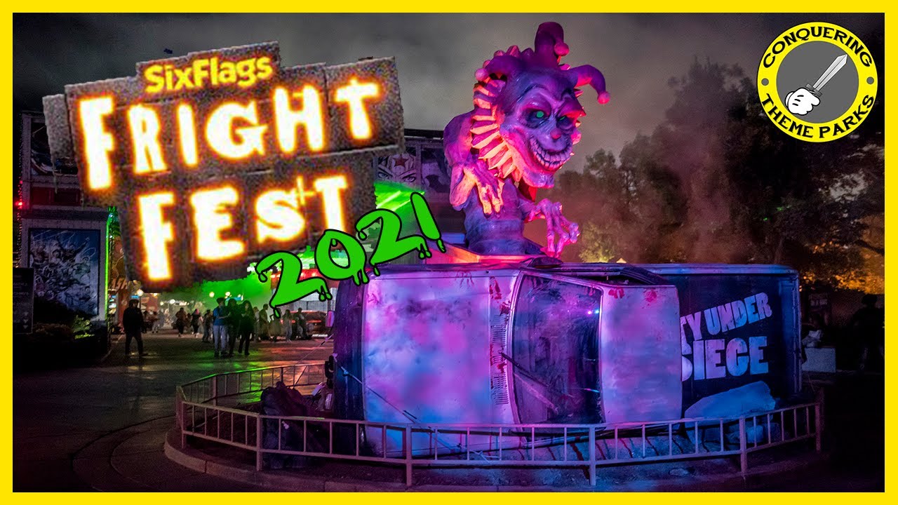CONQUERING THE TERRIFYING SIX FLAGS MAGIC MOUNTAIN FRIGHT FEST - YouTube