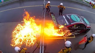 Percats Holden Catches Fire In Pit Lane
