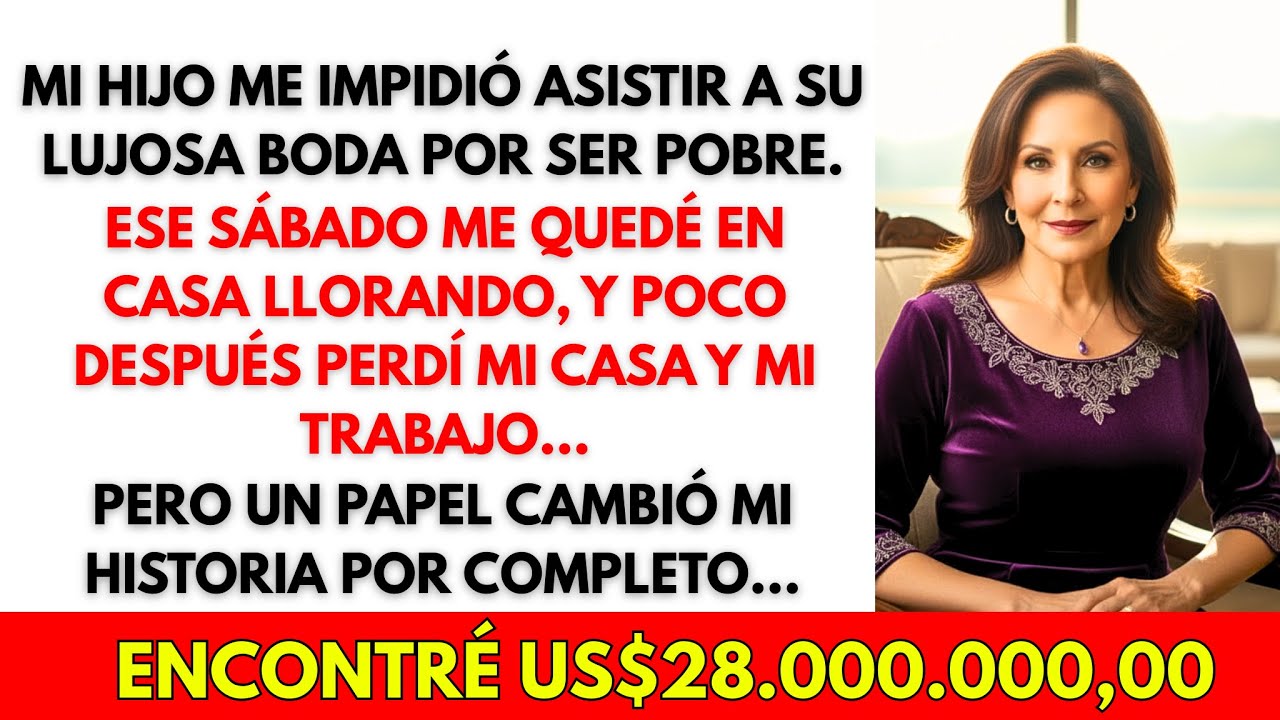 Mi hijo me abandonó por ser pobre, sin imaginar que un papel me daría US$28.000.000.