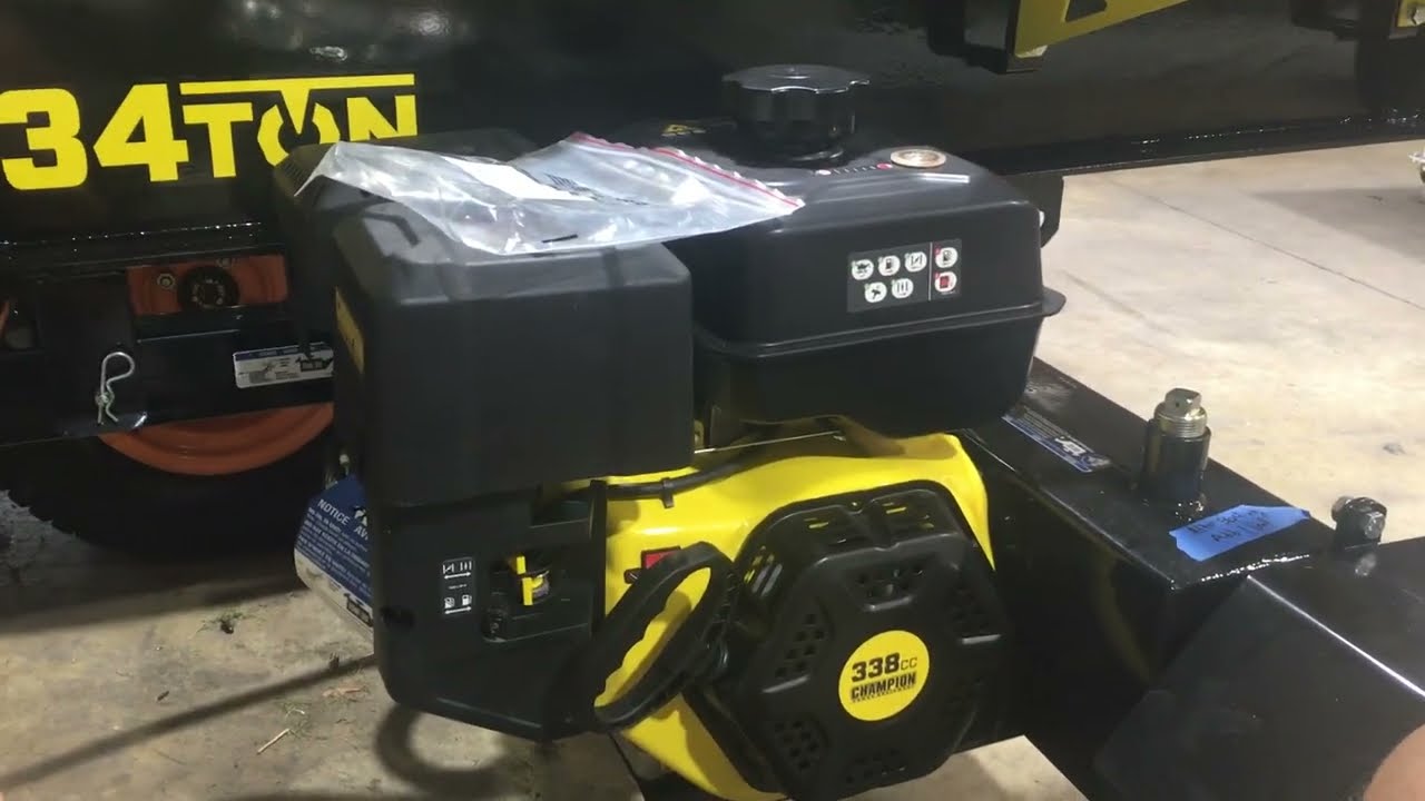 Champion , 34 Ton Log Splitter.What happen to the air filter