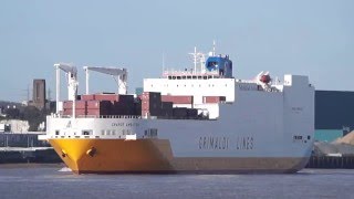 GRANDE AMBURGO - Grimaldi Lines - river thames 30/3/16