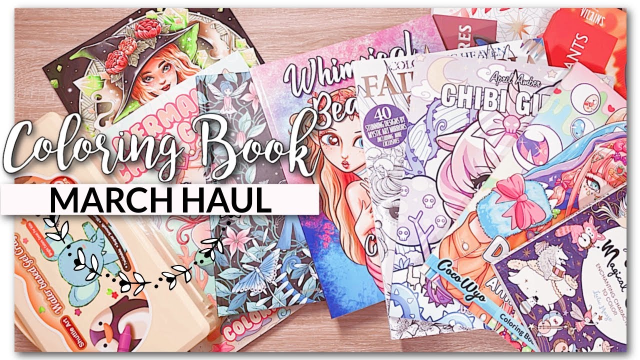 OOPS! MASSIVE COLORING BOOK HAUL MARCH 2022 // ADULT COLORING BOOKS
