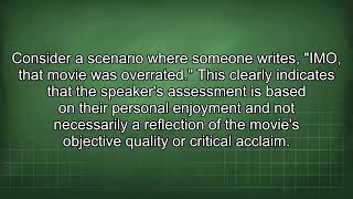 IMO Meaning Understanding Internet Slang and Acronyms Profile