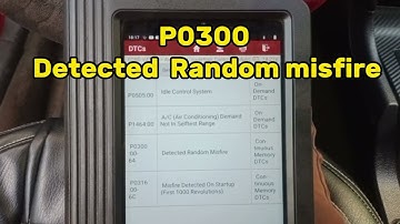 P0300 Code / detected random misfire 